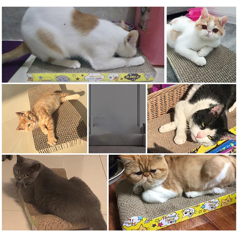 Cat Scratch board Cat Scratchers Cardboard Corrugated Paper Durable Furniture Protection Pet Sofa for Indoor Cats Kittens Rest